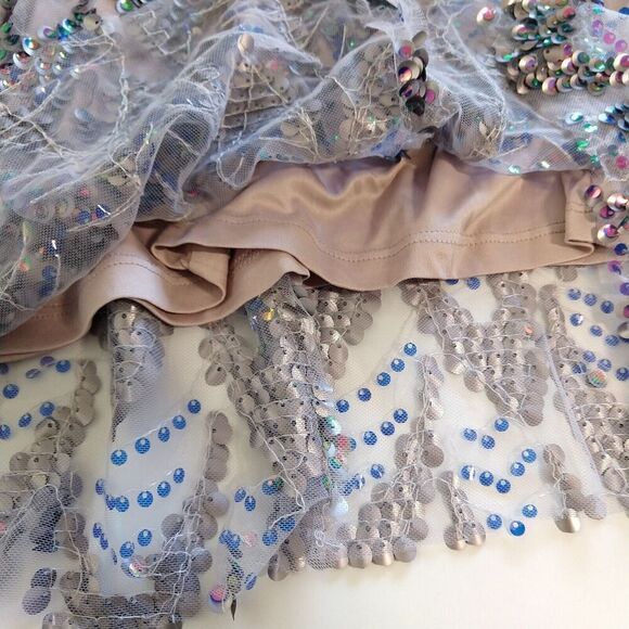 Torrid Mini Sequin Mesh Shift Dress Size 12 0 NWT Purple Party Shimmer New - Picture 7 of 11